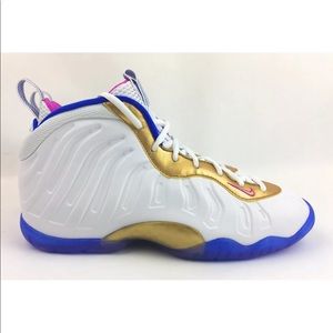 Nike Little Posite One Foamposite White Pink Gold